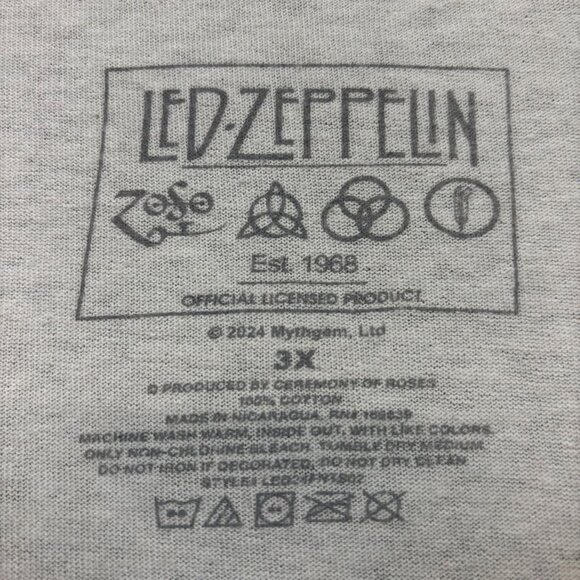 Led Zeppelin oversized Rock T-shirt size 3x - Picture 4 of 4
